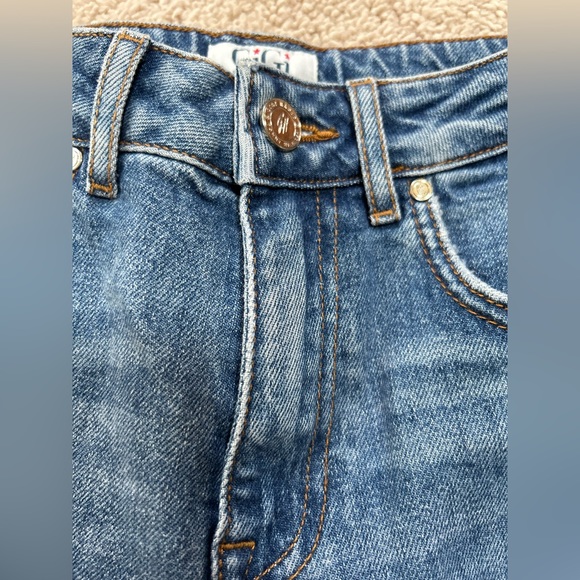 Rare Tommy Hilfiger Gigi Hadid Tartan Red Plaid Ripped Distressed Jeans Size 26 - Picture 6 of 6